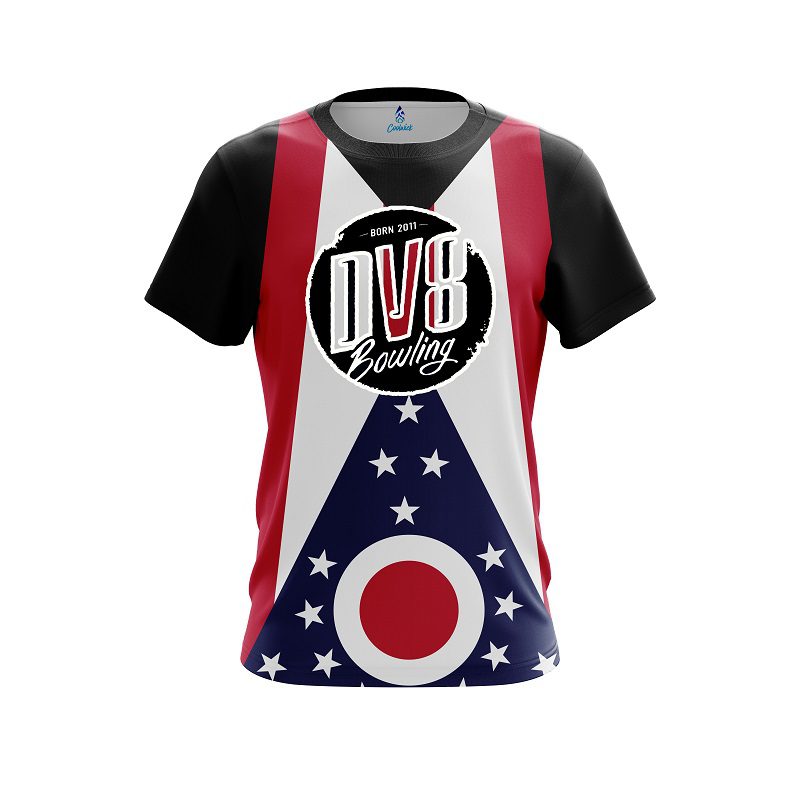 DV8 Ohio Flag CoolWick Bowling Jersey
