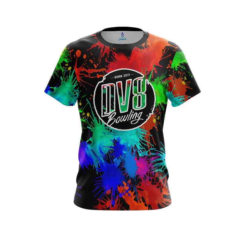 DV8 Paint Splatter CoolWick Bowling Jersey
