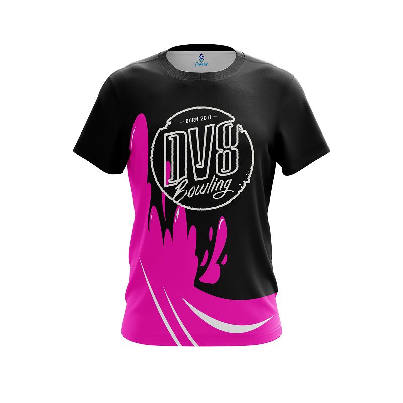 DV8 Pink Splash CoolWick Bowling Jersey