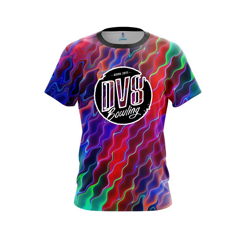 DV8 Psychedelic Electric Wave CoolWick Bowling Jersey