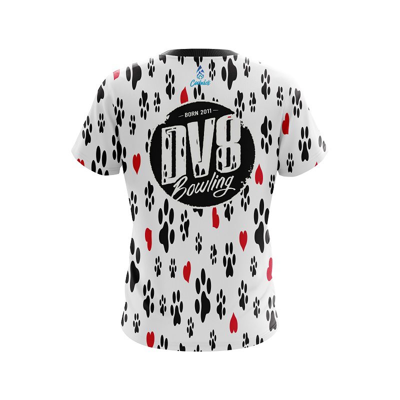 DV8 Puppy Love White CoolWick Bowling Jersey - Image 2