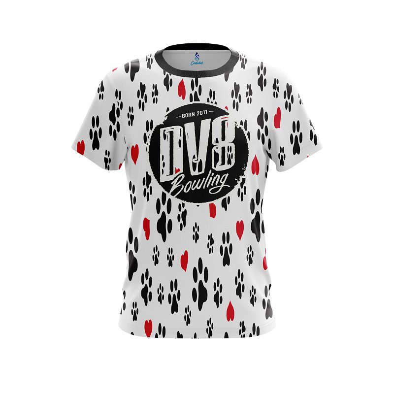 DV8 Puppy Love White CoolWick Bowling Jersey