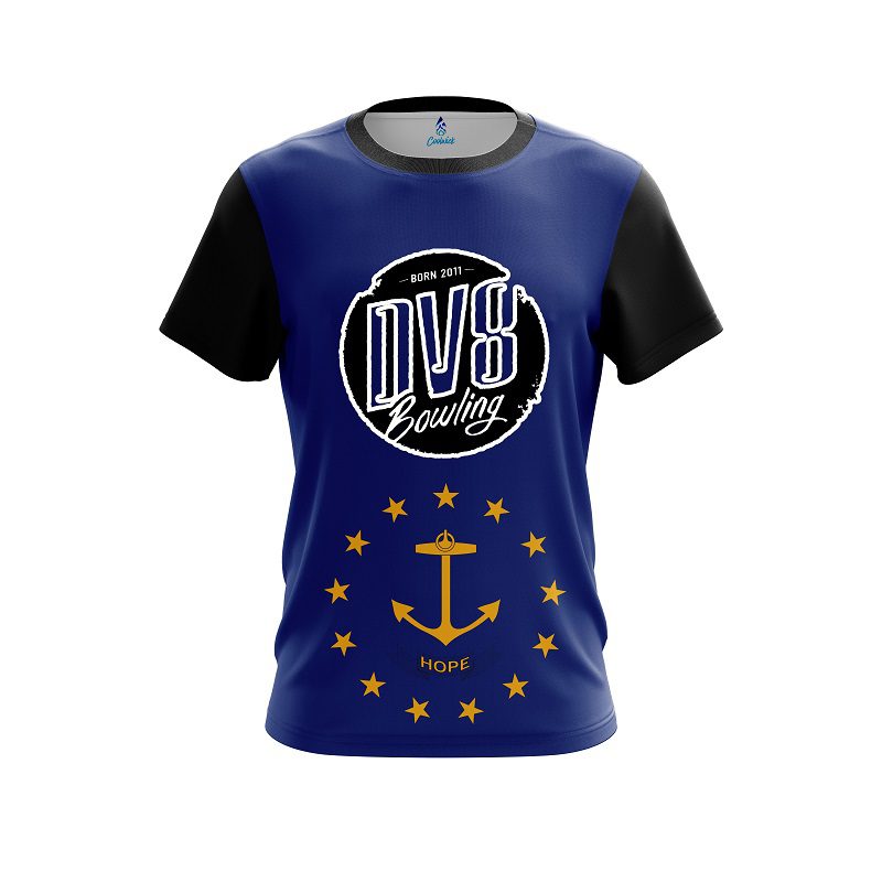 DV8 Rhode Island Flag CoolWick Bowling Jersey