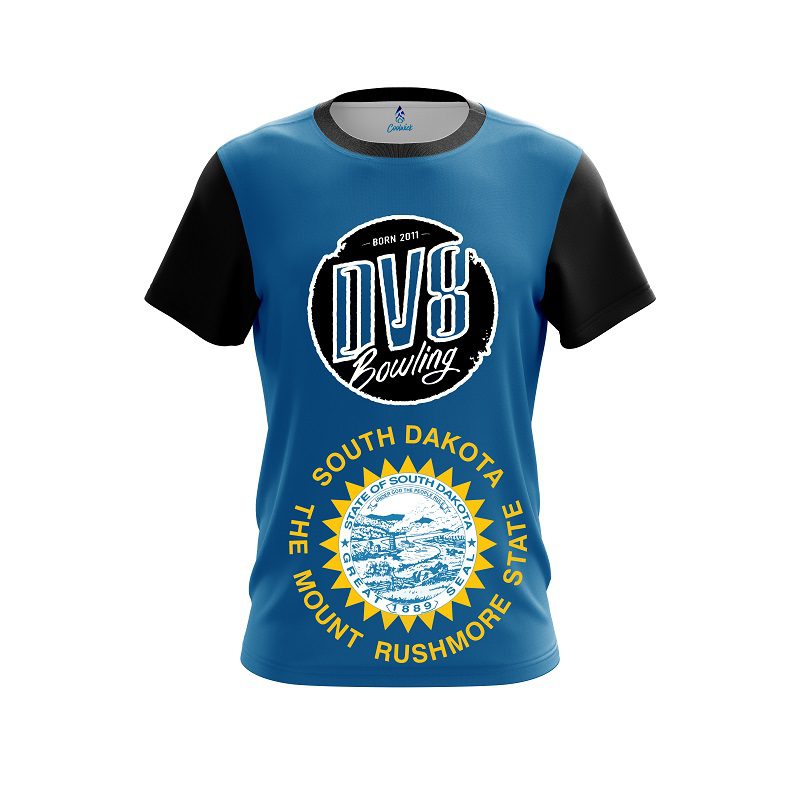 DV8 South Dakota Flag CoolWick Bowling Jersey