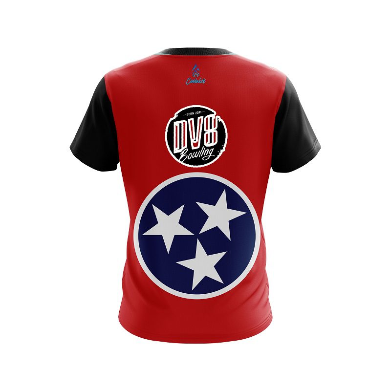 DV8 Tennessee Flag CoolWick Bowling Jersey - Image 2