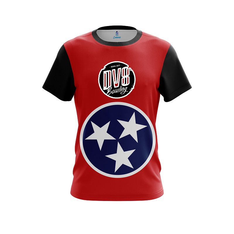 DV8 Tennessee  Flag CoolWick Bowling Jersey