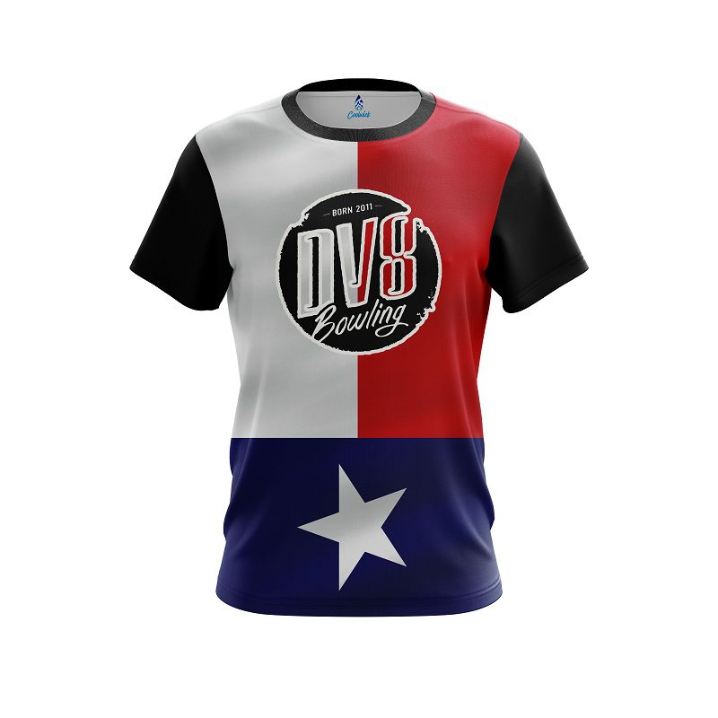 DV8 Texas Flag CoolWick Bowling Jersey
