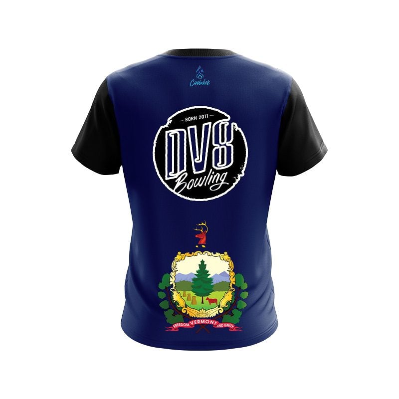 DV8 Vermont Flag CoolWick Bowling Jersey - Image 2