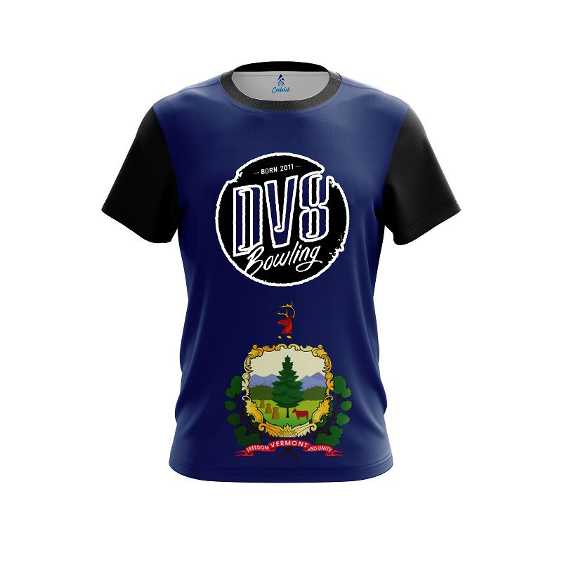 DV8 Vermont Flag CoolWick Bowling Jersey