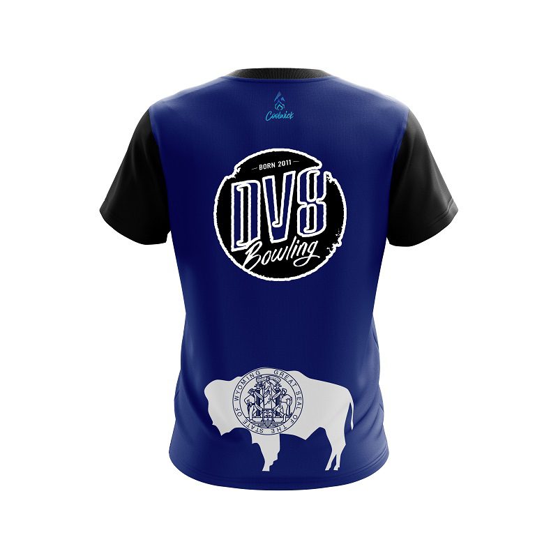 DV8 Wyoming Flag CoolWick Bowling Jersey - Image 2