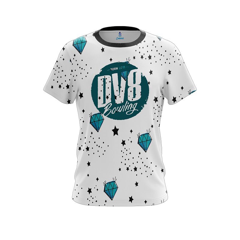 DV8 Diamond White CoolWick Bowling Jersey