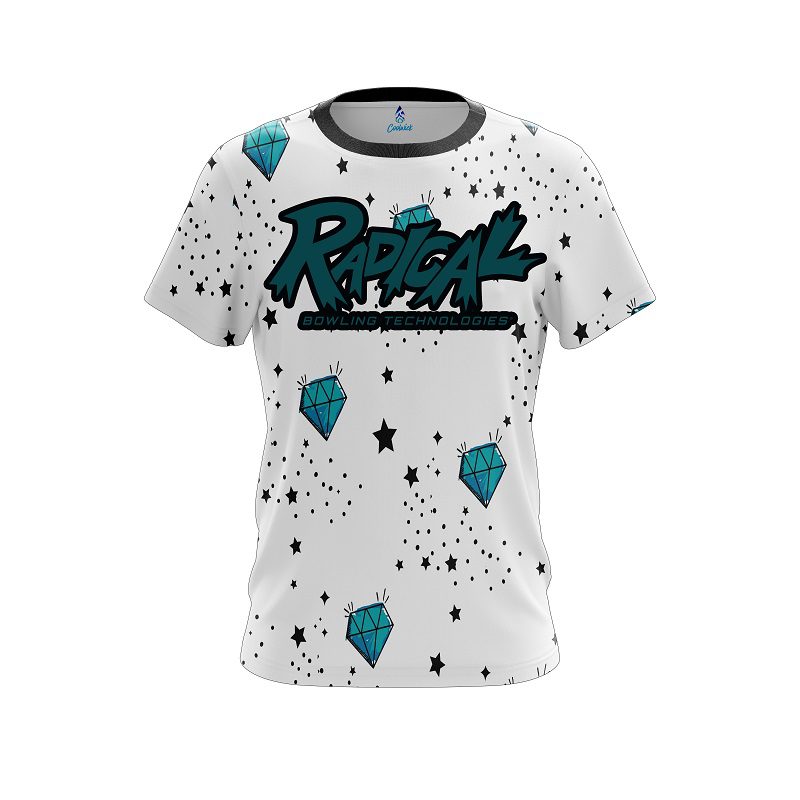 Radical Diamond White CoolWick Bowling Jersey