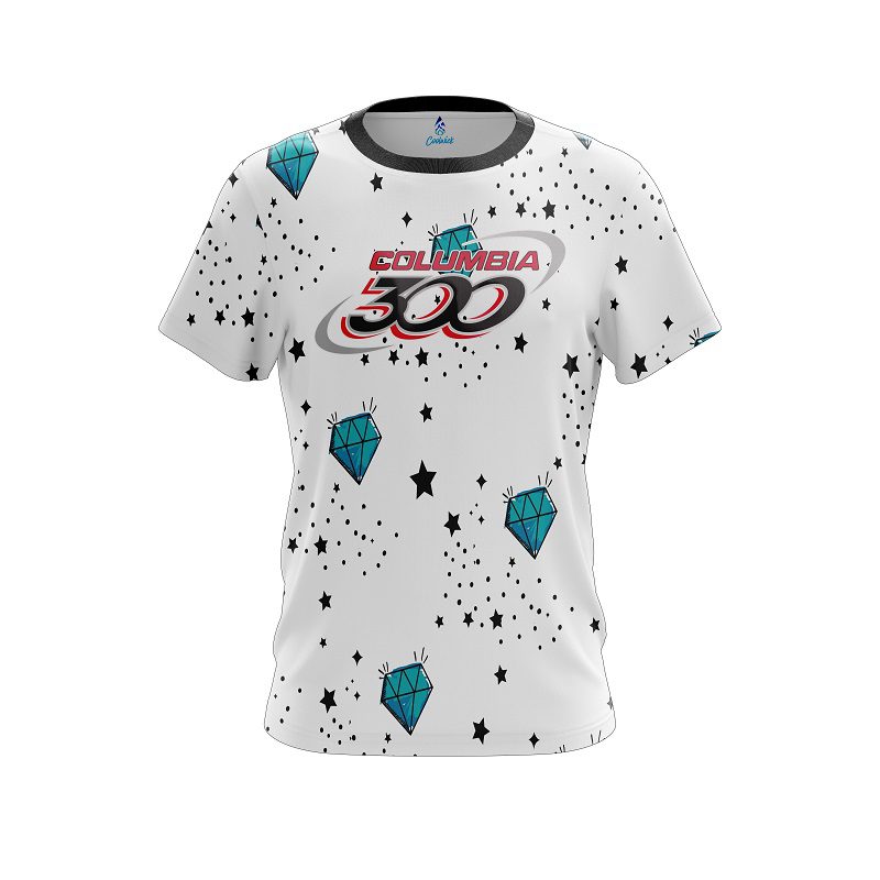 Columbia 300 Diamond White CoolWick Bowling Jersey