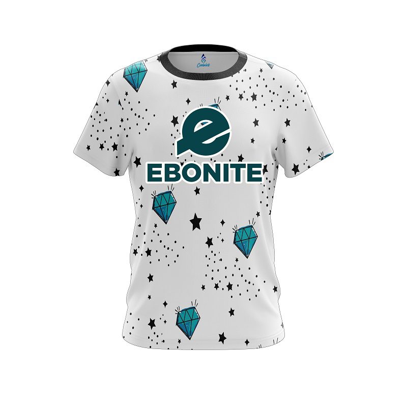 Ebonite Diamond White CoolWick Bowling Jersey