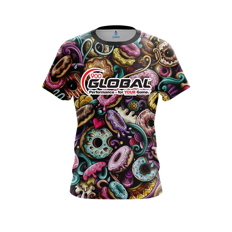 900 Global Doughnut Explosion CoolWick Bowling Jersey