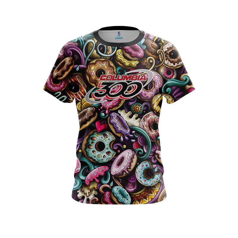 Columbia 300 Doughnut Explosion CoolWick Bowling Jersey