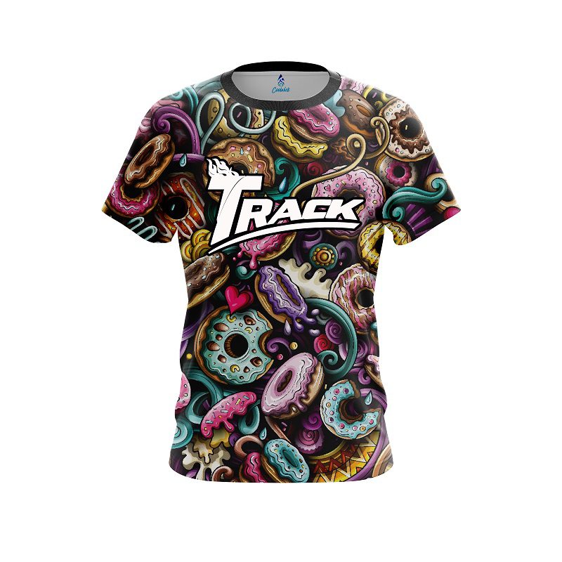 Track Doughnut Explosion CoolWick Bowling Jersey