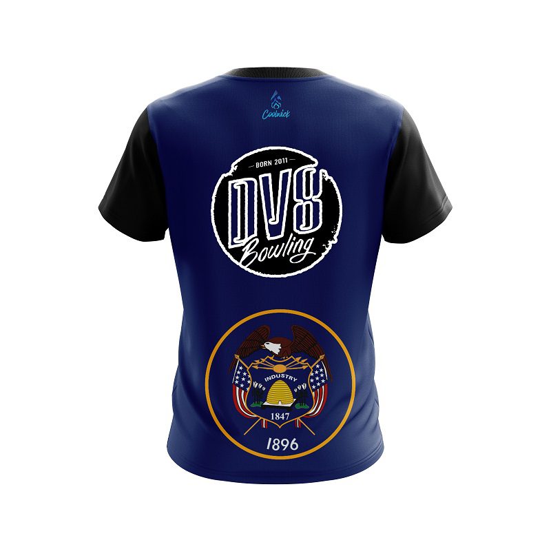 DV8 Utah Flag CoolWick Bowling Jersey - Image 2