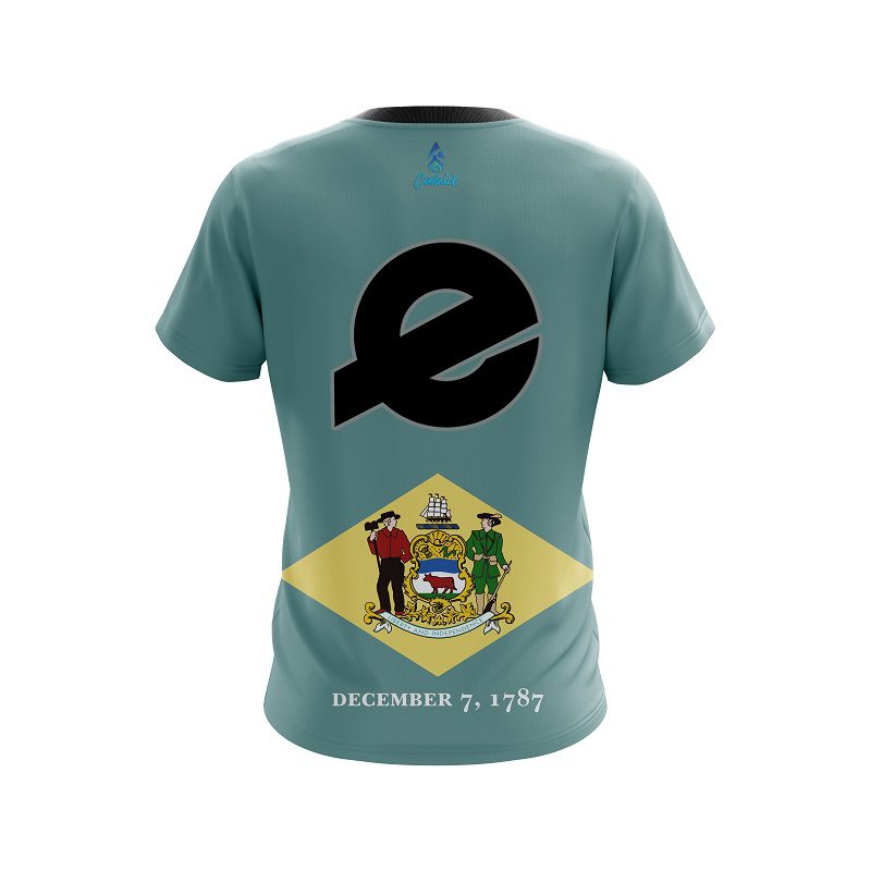 Ebonite Delaware Flag CoolWick Bowling Jersey - Image 2