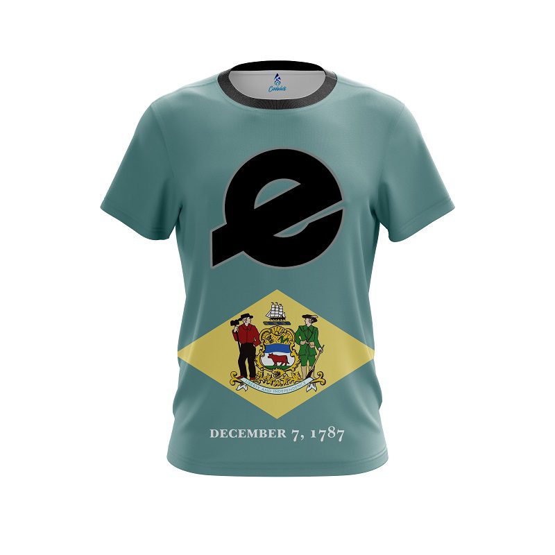 Ebonite Delaware Flag CoolWick Bowling Jersey