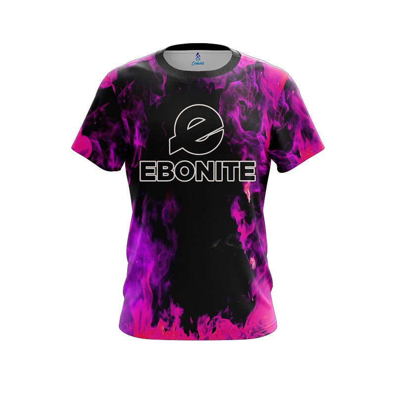 Ebonite Pink Flame CoolWick Bowling Jersey