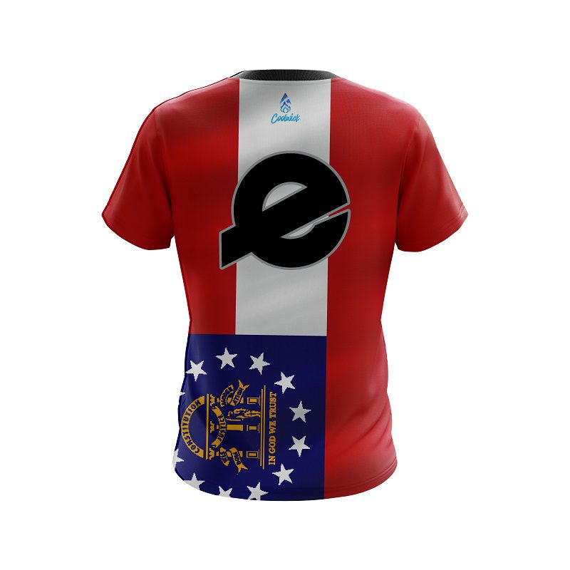 Ebonite Georgia Flag CoolWick Bowling Jersey - Image 2