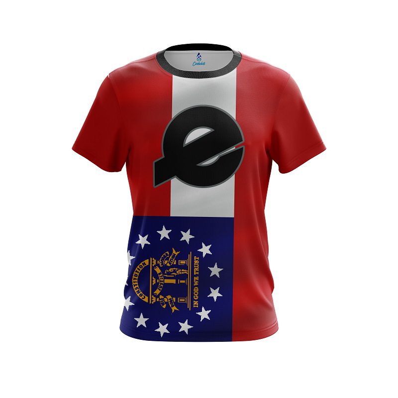 Ebonite Georgia Flag CoolWick Bowling Jersey