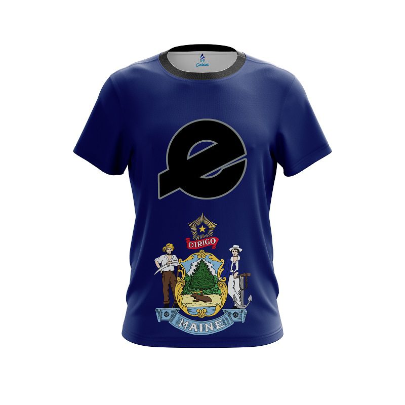 Ebonite Maine Flag CoolWick Bowling Jersey