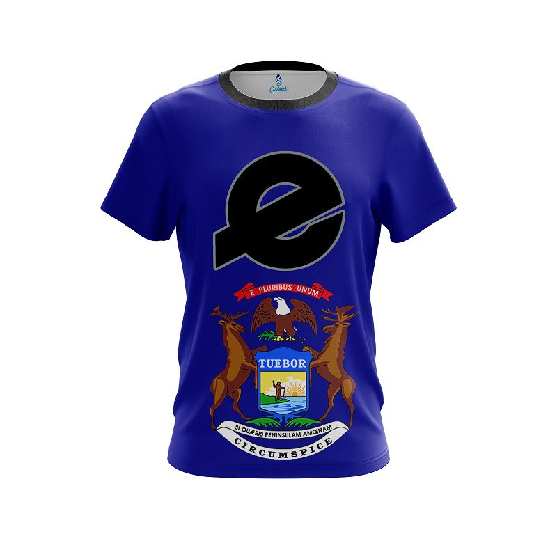Ebonite Michigan Flag CoolWick Bowling Jersey
