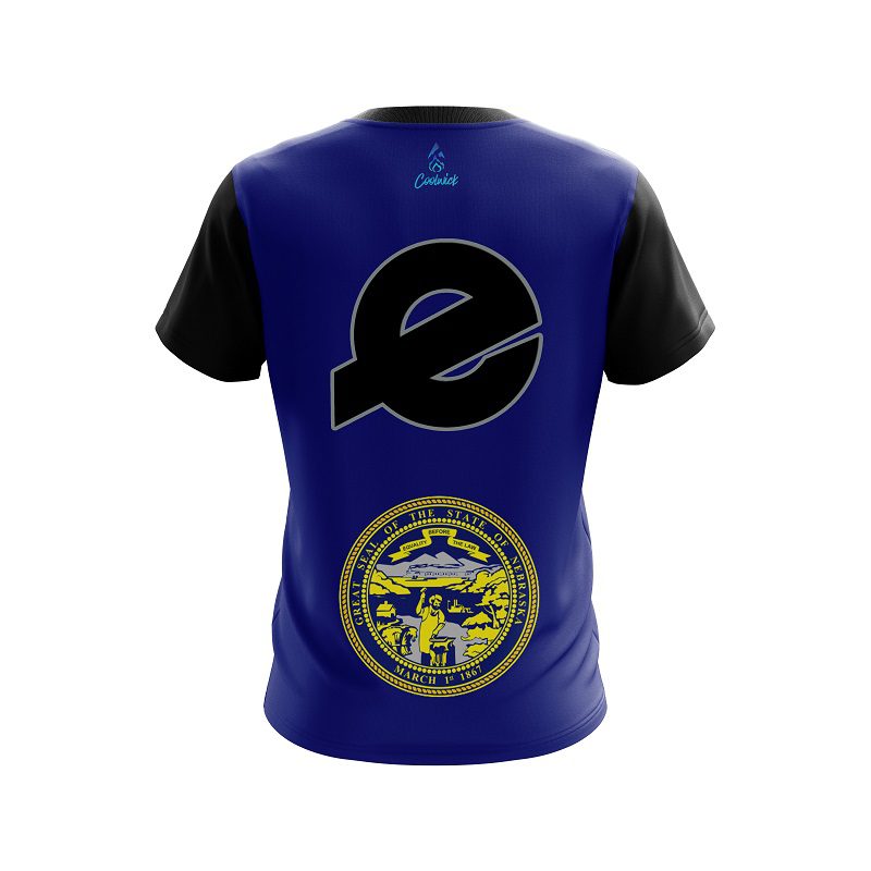 Ebonite Nebraska Flag CoolWick Bowling Jersey - Image 2