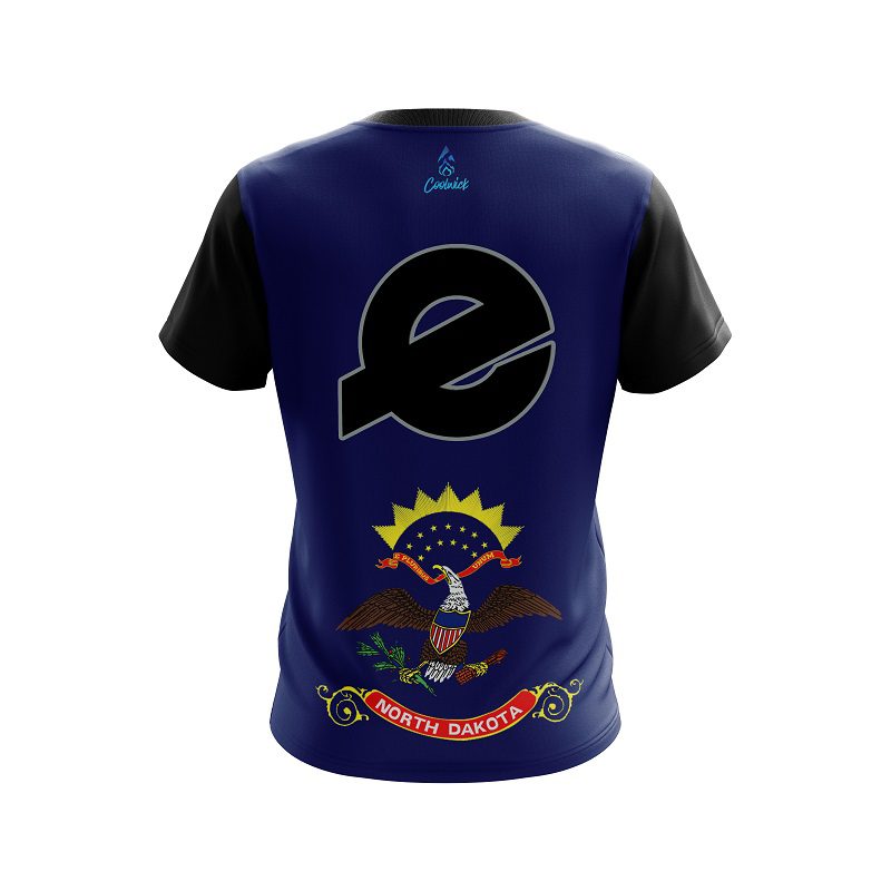 Ebonite North Dakota Flag CoolWick Bowling Jersey - Image 2