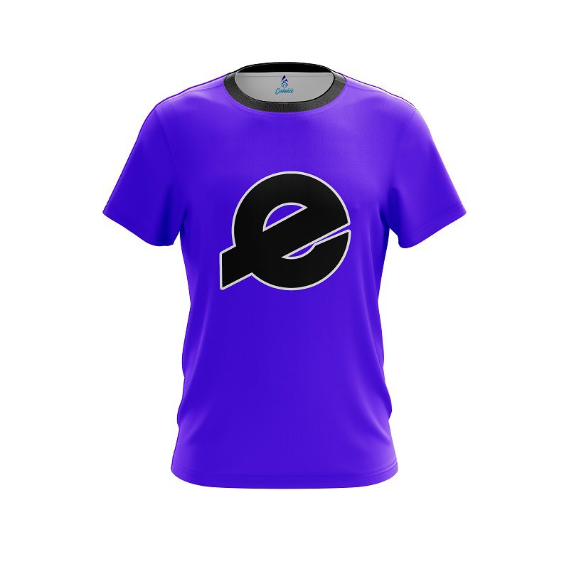 Ebonite Plain Purple CoolWick Bowling Jersey