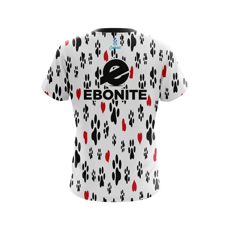 Ebonite Puppy Love White CoolWick Bowling Jersey - Image 2