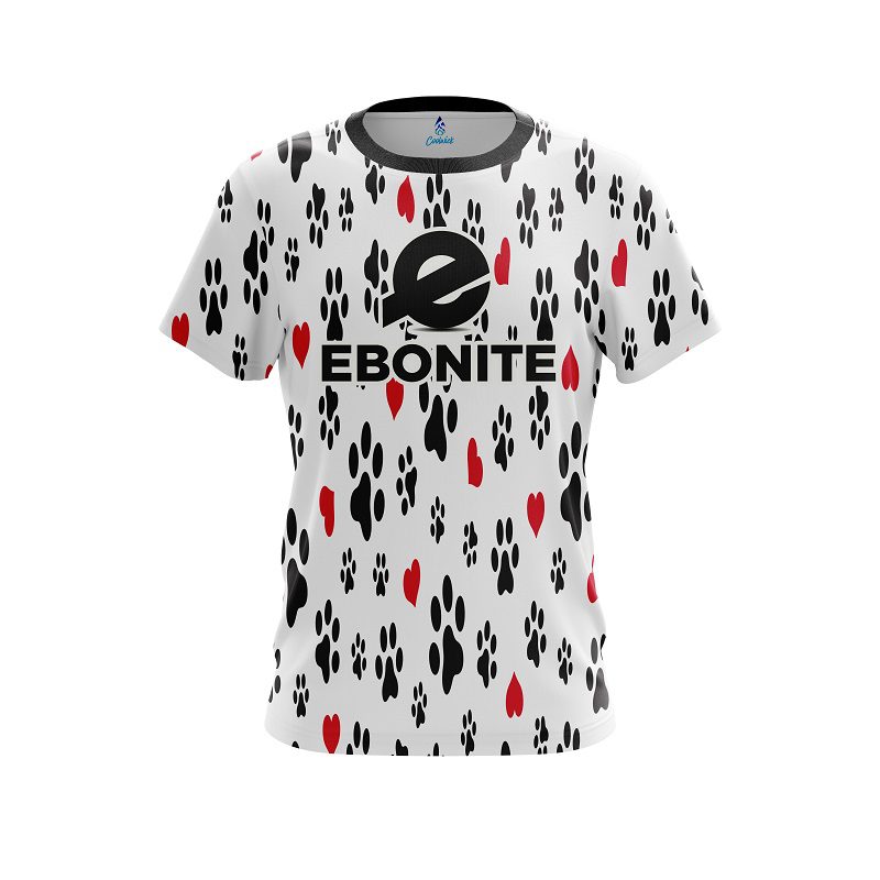 Ebonite Puppy Love White CoolWick Bowling Jersey