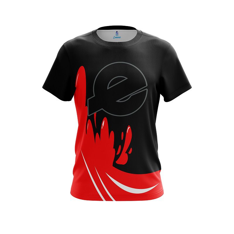 Ebonite Red Splash CoolWick Bowling Jersey