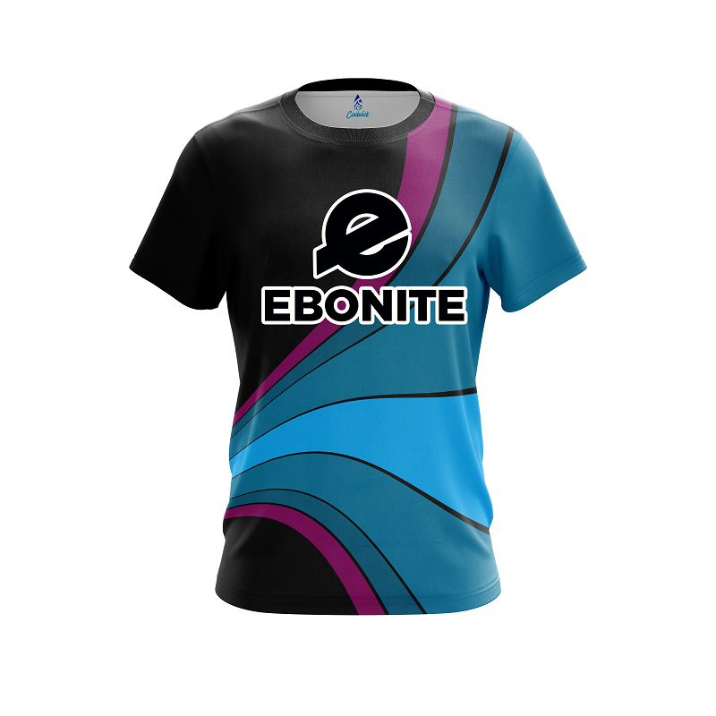 Ebonite Retro Swirl CoolWick Bowling Jersey