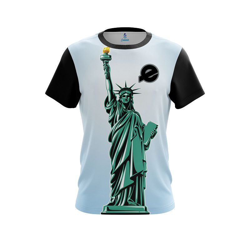 Ebonite Statue Of Liberty CoolWick Bowling Jersey