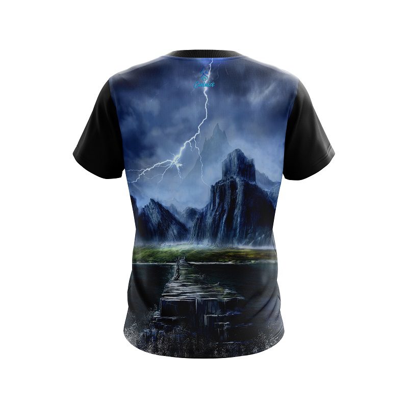 Plain Electric Mountain CoolWick Bowling Jersey - Image 2