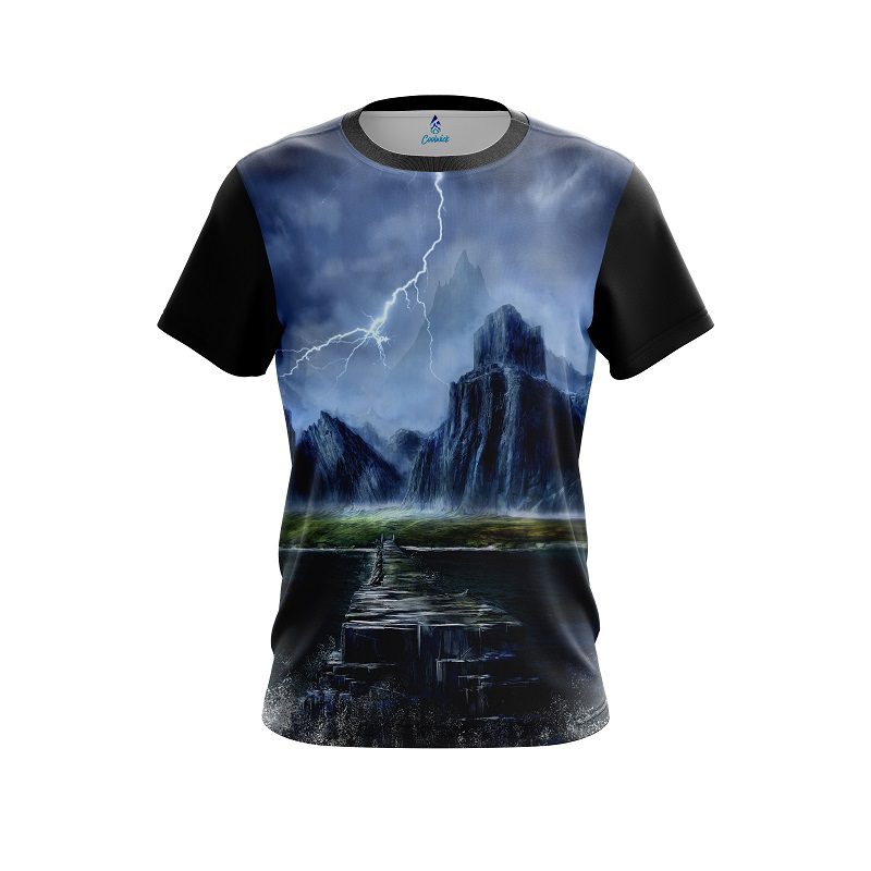 Plain Electric Mountain CoolWick Bowling Jersey