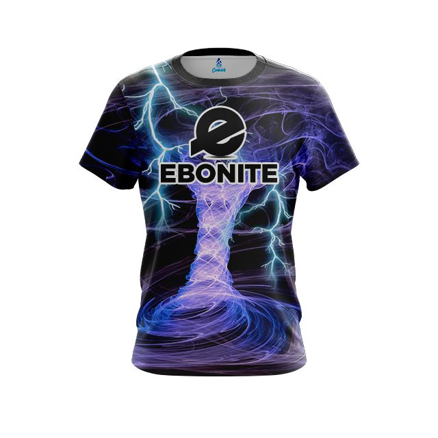 Ebonite Electrical Tornado Black CoolWick Bowling Jersey