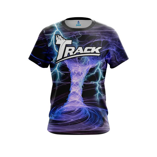 Track Electrical Tornado Black CoolWick Bowling Jersey