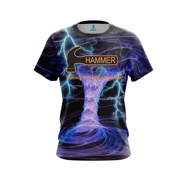 Hammer Electrical Tornado Black CoolWick Bowling Jersey