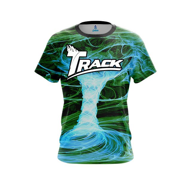 Track Electrical Tornado Green CoolWick Bowling Jersey