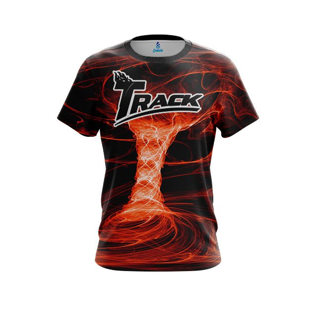 Track Electrical Tornado Orange CoolWick Bowling Jersey