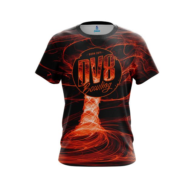 DV8 Electrical Tornado Orange CoolWick Bowling Jersey