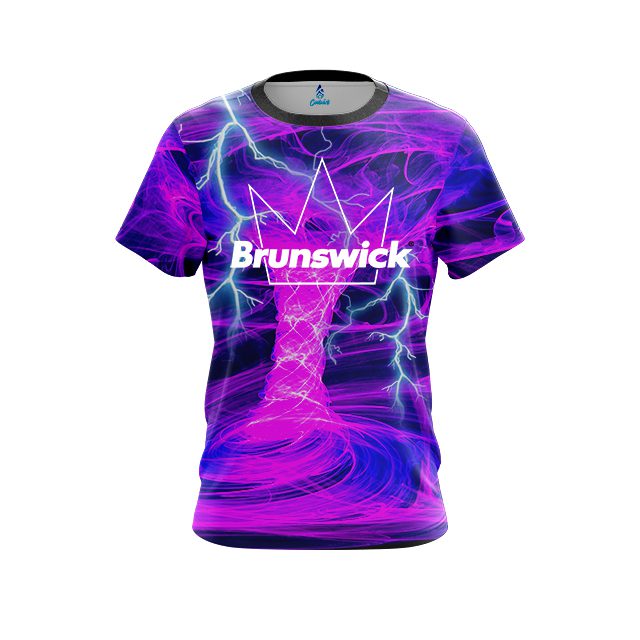 Brunswick Electrical Tornado Pink CoolWick Bowling Jersey