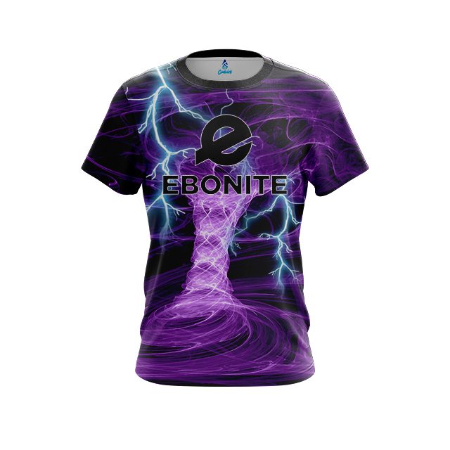 Ebonite Electrical Tornado Purple CoolWick Bowling Jersey
