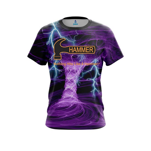 Hammer Electrical Tornado Purple CoolWick Bowling Jersey