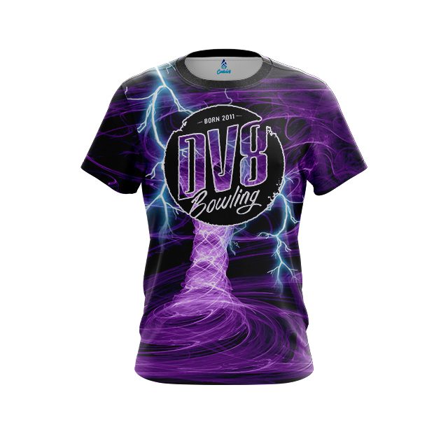 DV8 Electrical Tornado Purple CoolWick Bowling Jersey