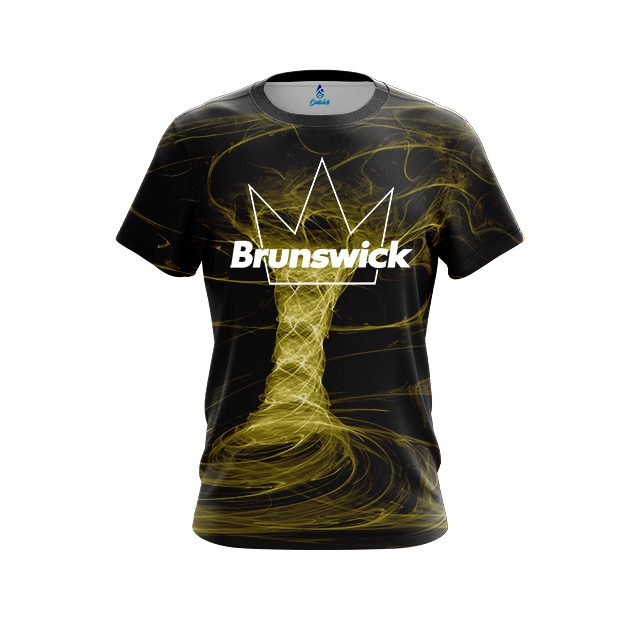 Brunswick Electrical Tornado Yellow CoolWick Bowling Jersey